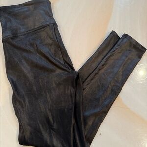 Black Faux Leather Leggings